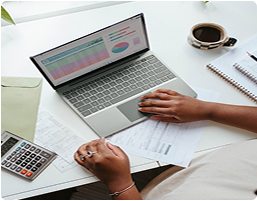 Browsing on a laptop